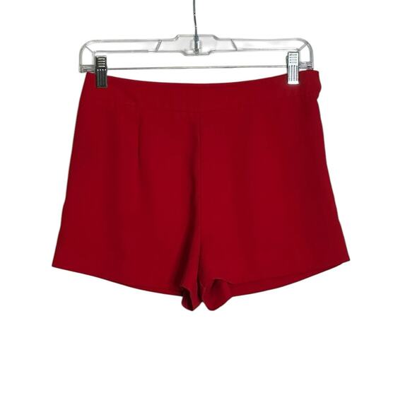 Forever 21 strawberry red flat front shorts size small - Picture 1 of 7